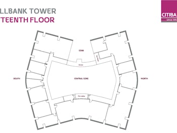 Floor Plan of Fifteenth Floor