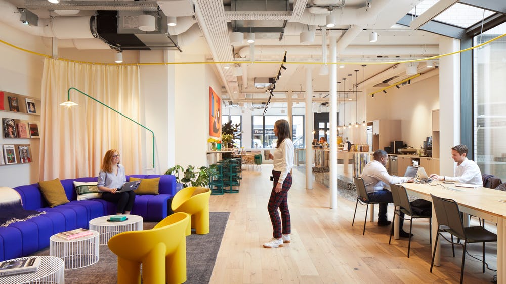 This photo shows an example of another WeWork building