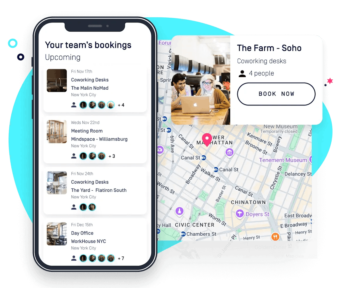 illustration of an on-demand office