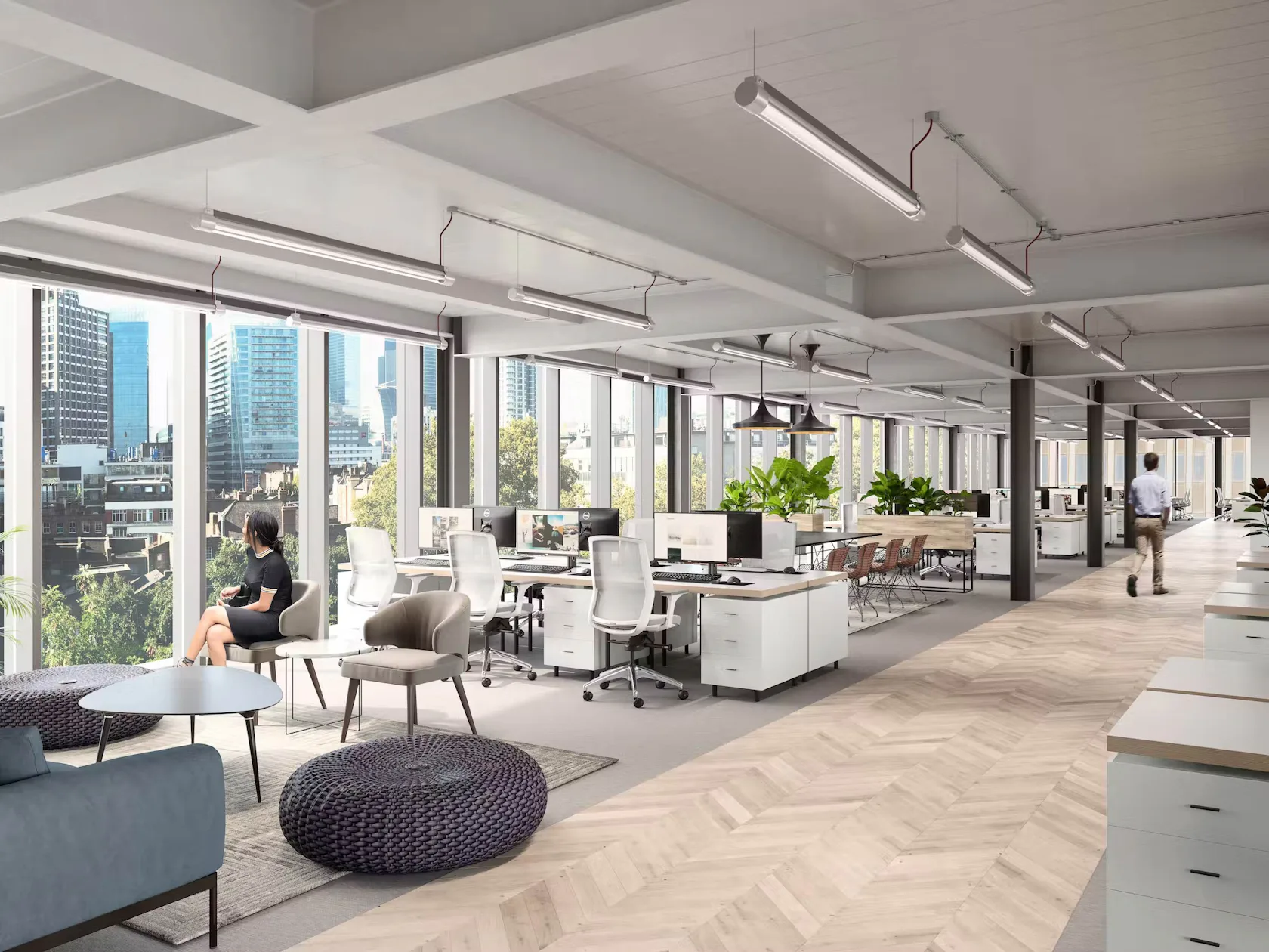 Illustration of a permanent office